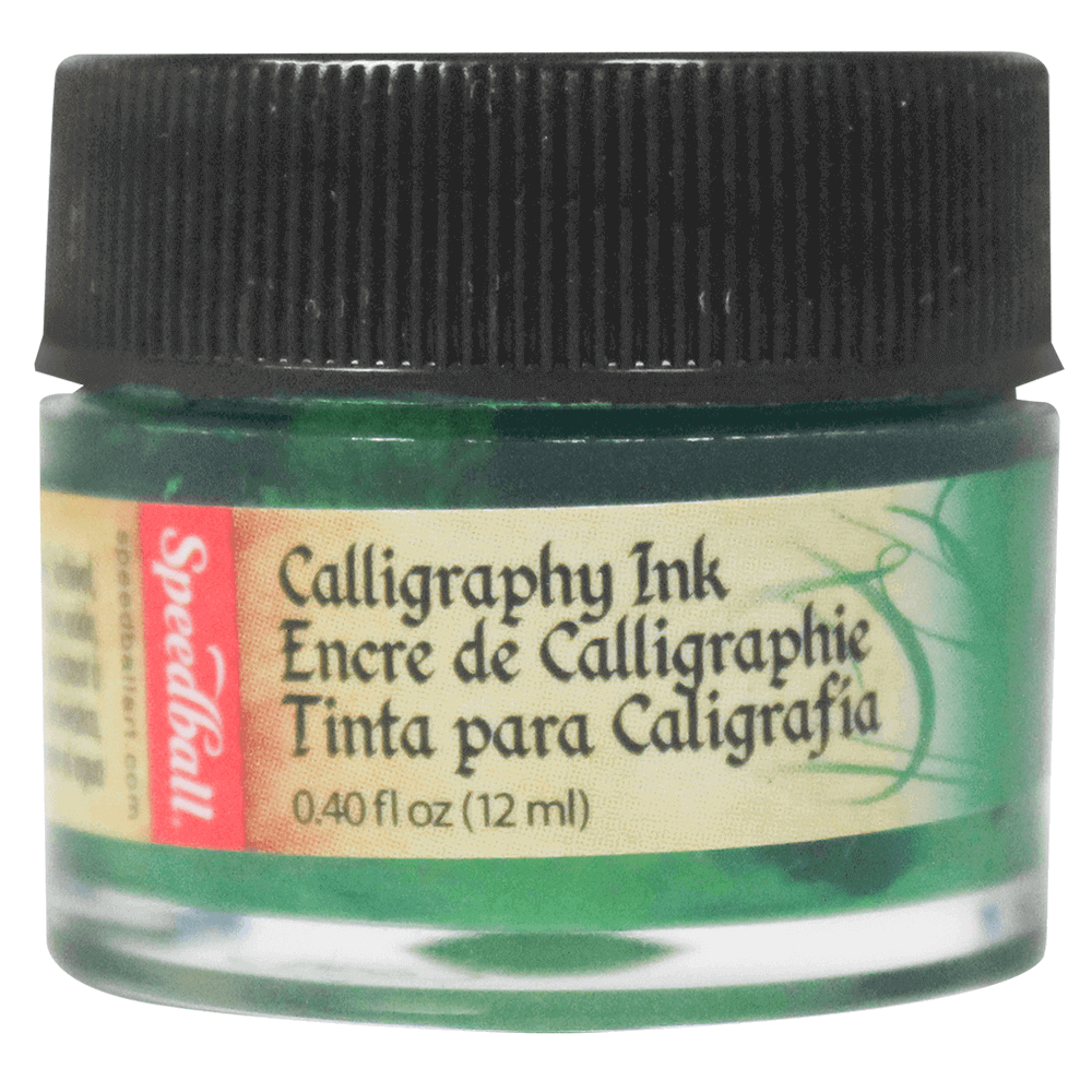 Tinta Para Caligrafia 12ml Speedball 3103 Verde Esmeralda